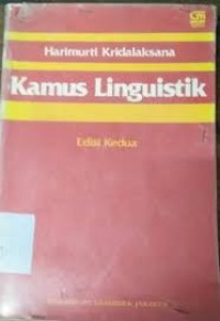 Image of Kamus Linguistik